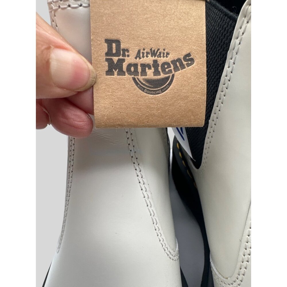Dr. Martens 10/11 Unisex Genuine AirWair Leather Style 101 YS Leather White Boot - Picture 10 of 10